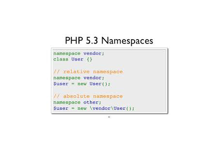 PHP中的命名空间是什么